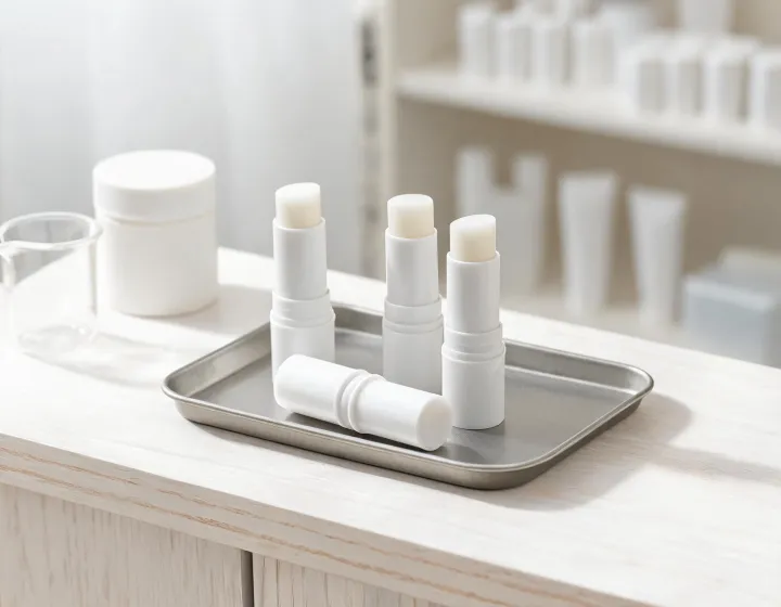 aquaphor lip repair lip balm spf 30 on a cosmetics bench, illustration only